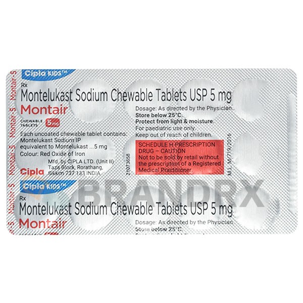 Montair Chewable 5 mg Cipla